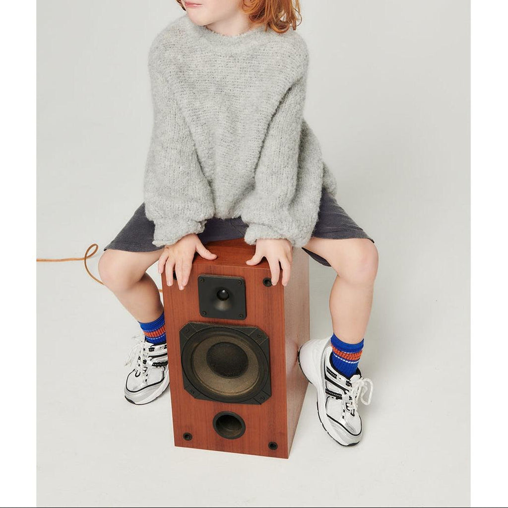 Jersey de cuello redondo - Gris jaspeado - Infantil
