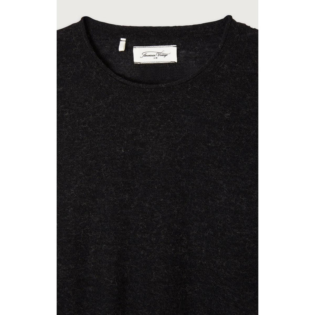 Pull ML Col Rond - Charbon Chine - Enfant