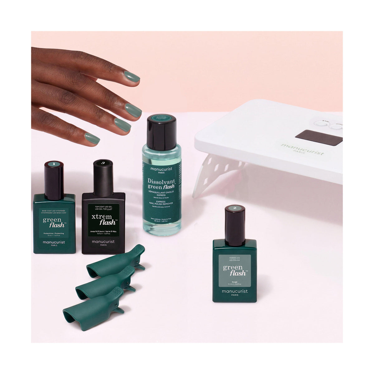 Kit Vernis Semi-Permanent Xtrem Flash™ - Sauge