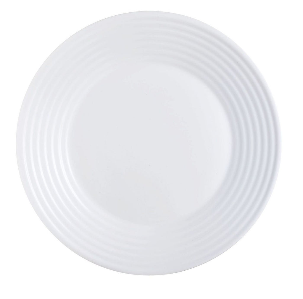 Harena - 6 Dinner Plates - Extra-Resistant Opal Glass - White - Luminarc
