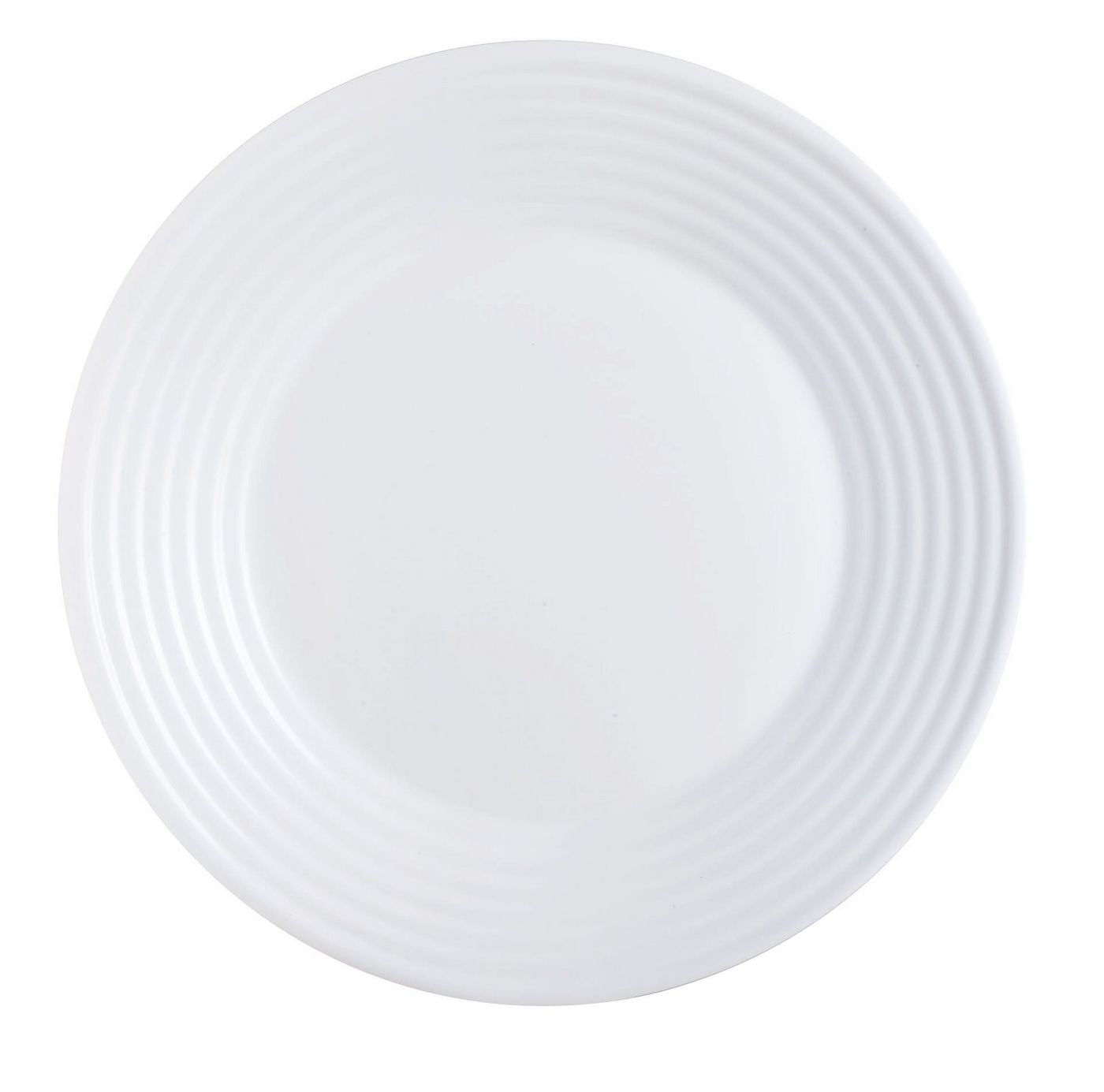 Harena - 6 Dinner Plates - Extra-Resistant Opal Glass - White - Luminarc