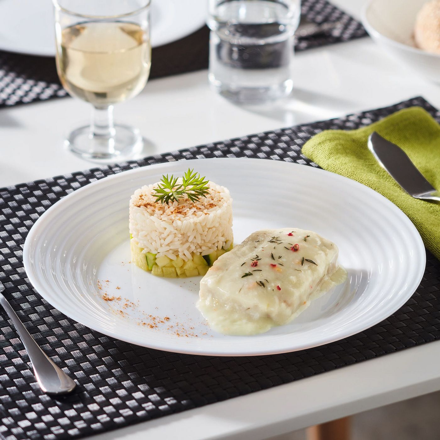 Harena - 6 Dinner Plates - Extra-Resistant Opal Glass - White - Luminarc
