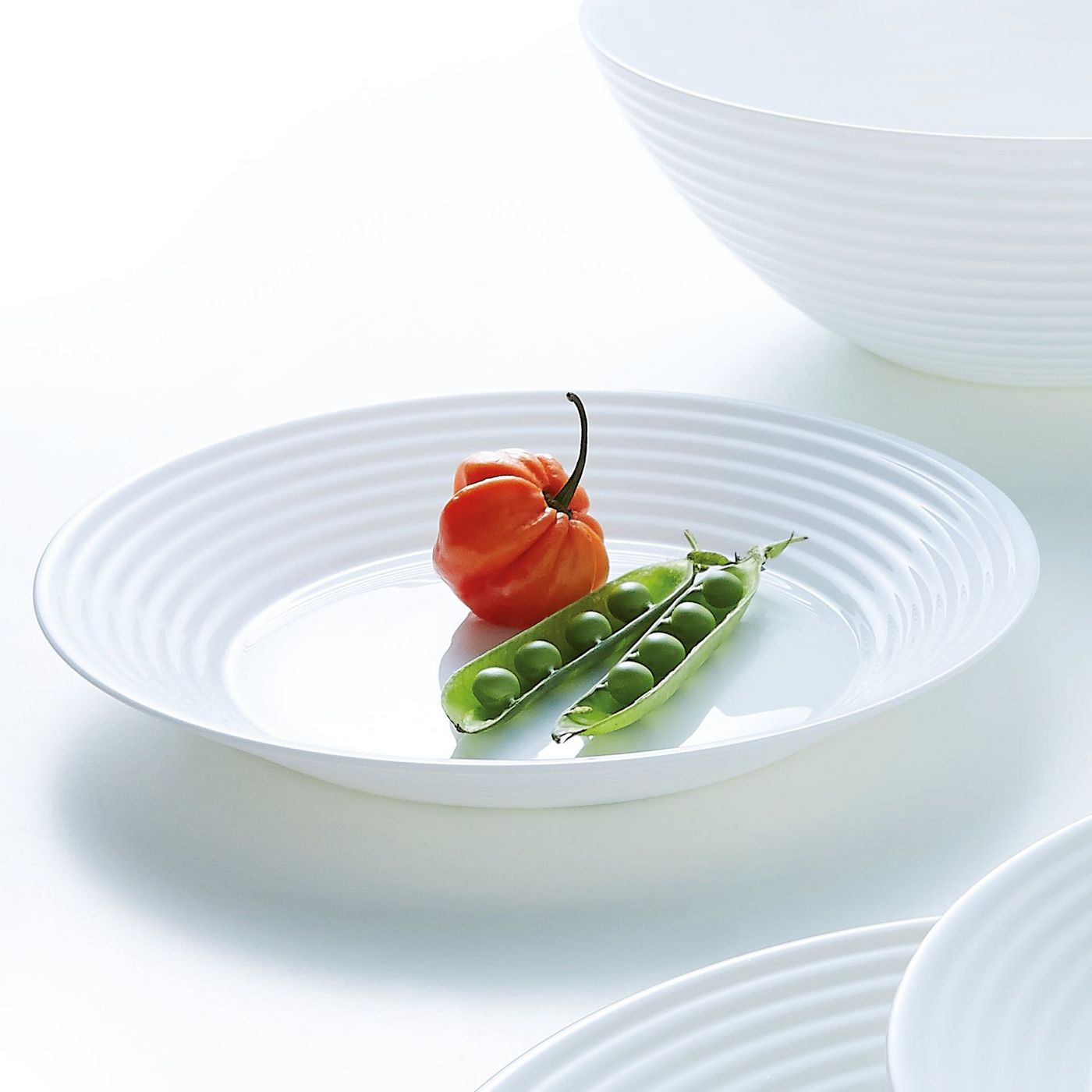 Harena - 6 Soup Plates - Extra-Resistant Opal Glass - White - Luminarc