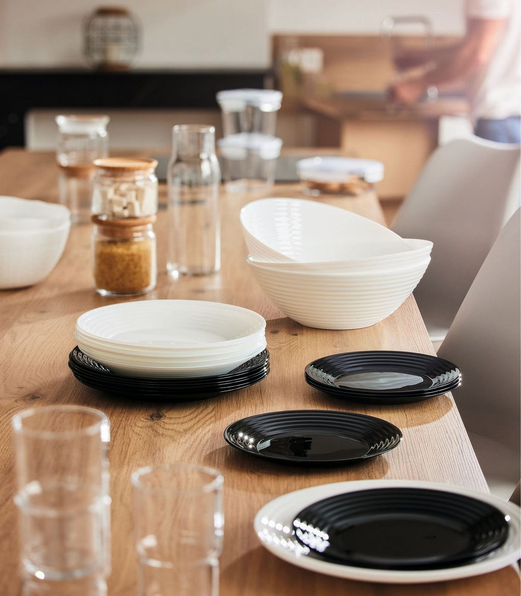 Harena - 6 Soup Plates - Extra-Resistant Opal Glass - White - Luminarc