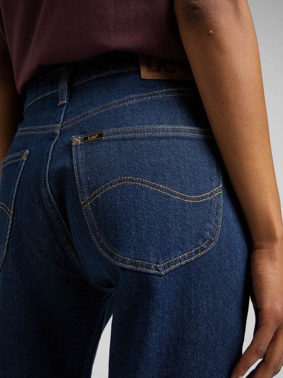 Jeans Carol Regular Straight - Bleu Fonce - Femme