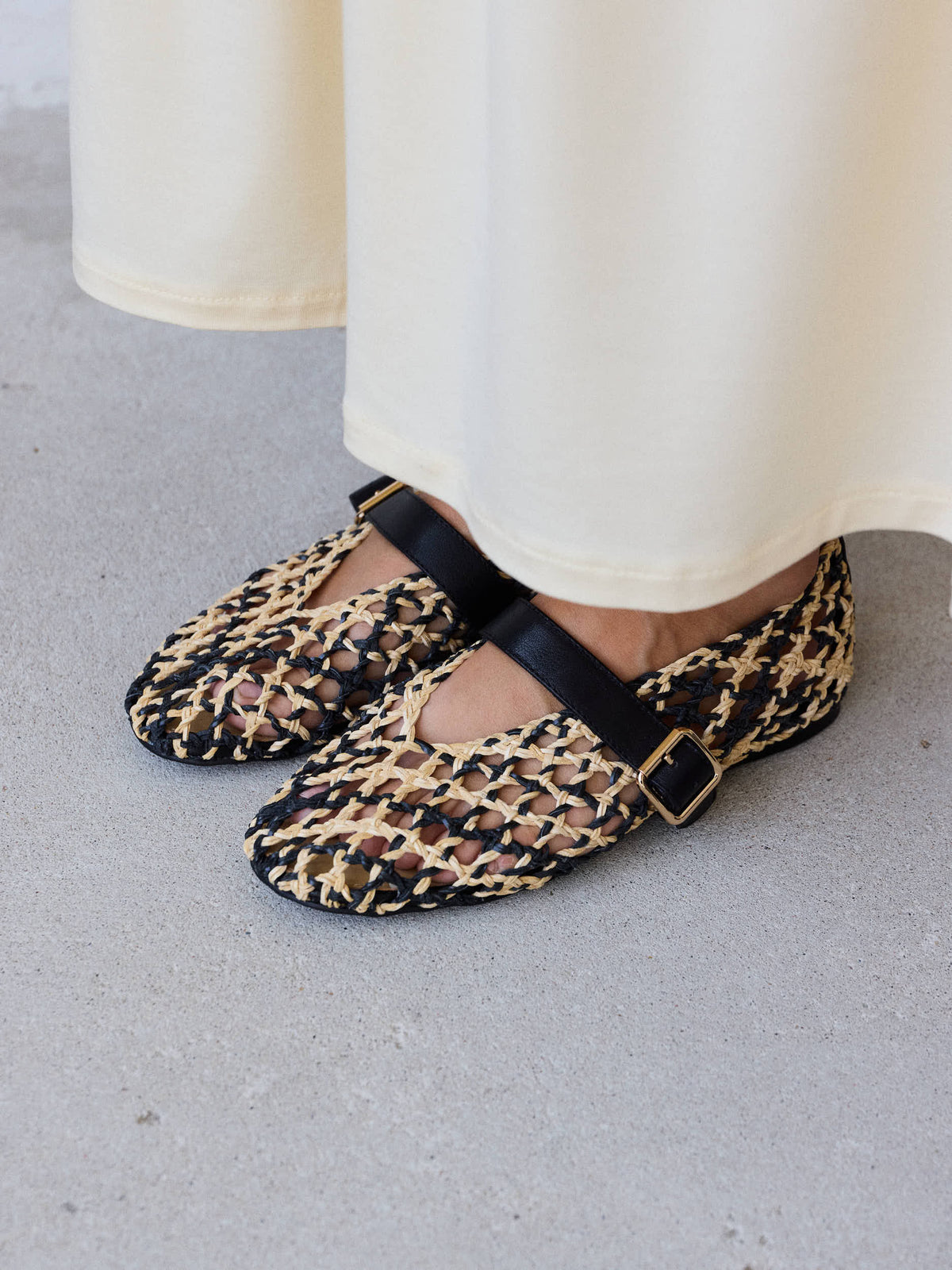 Ballerines Forever On A Sunday - Jaune/Noir