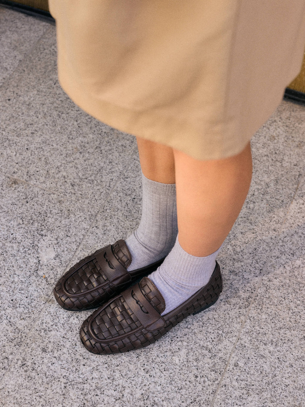 Walking Under Golden Skies Moccasins - Dark Brown