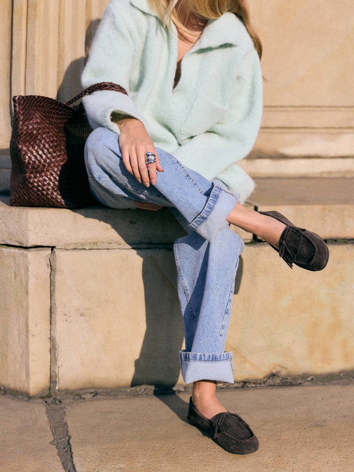 The Way Light Falls Ballerina Flats - Dark Brown