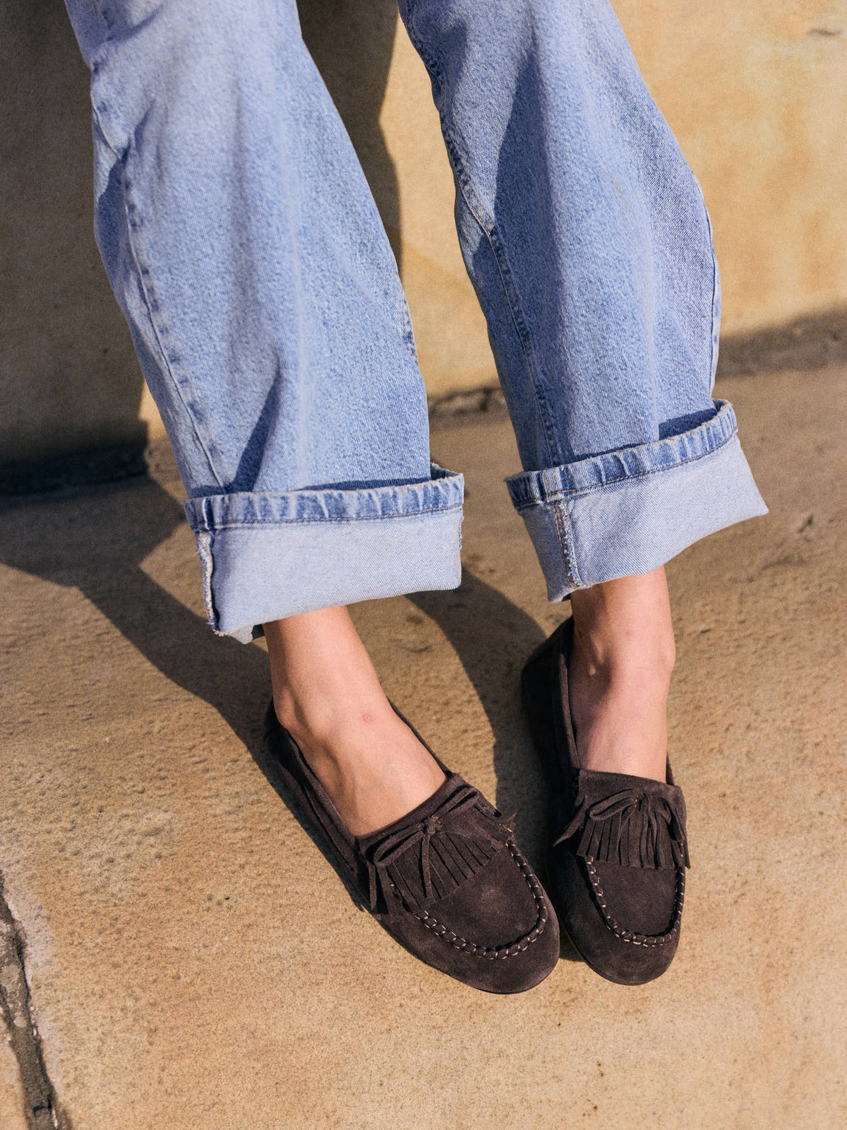 The Way Light Falls Ballerina Flats - Dark Brown