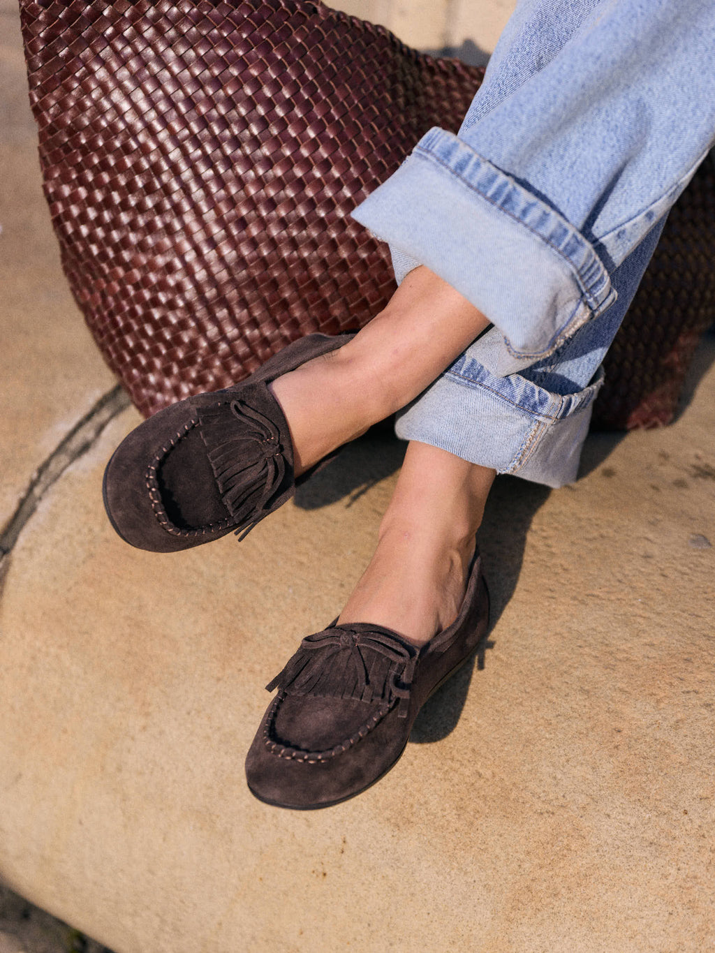 The Way Light Falls Ballerina Flats - Dark Brown