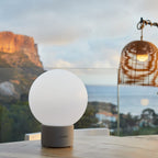 Terra - Lampe De Table Sans Fil - Béton - Gris
