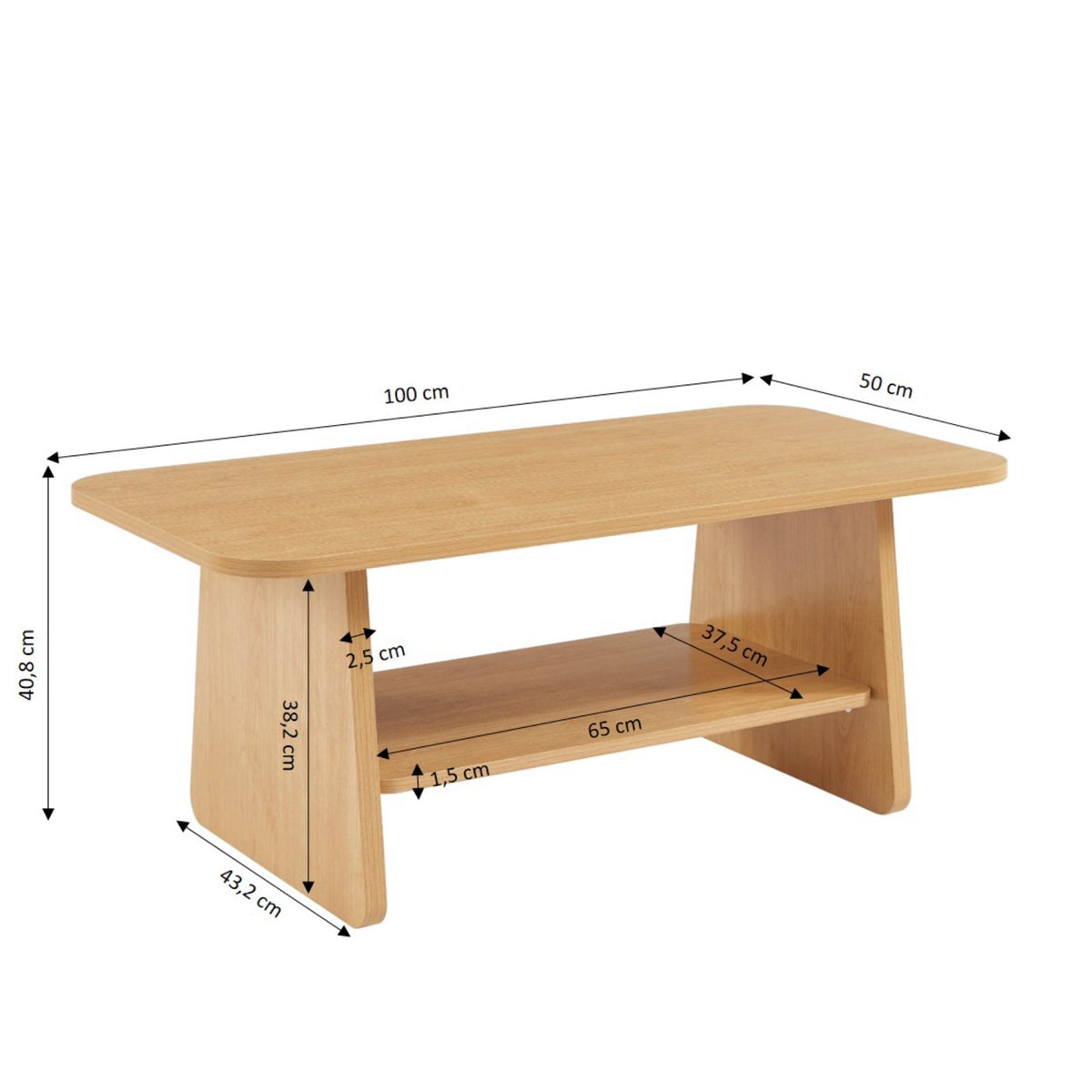 Lango – Couchtisch – Eichenoptik