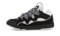 Curb Leather Sneakers Black White