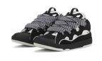 Curb Leather Sneakers Black White