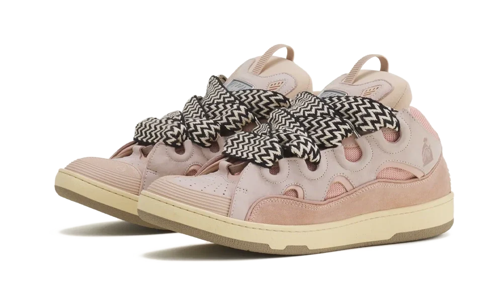 Curb Leather Sneakers Pale Pink