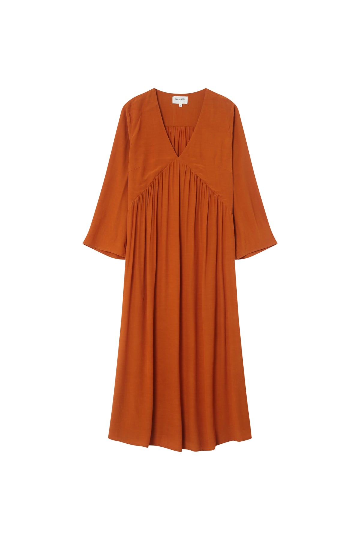 Vestido largo Lavinia - Teja