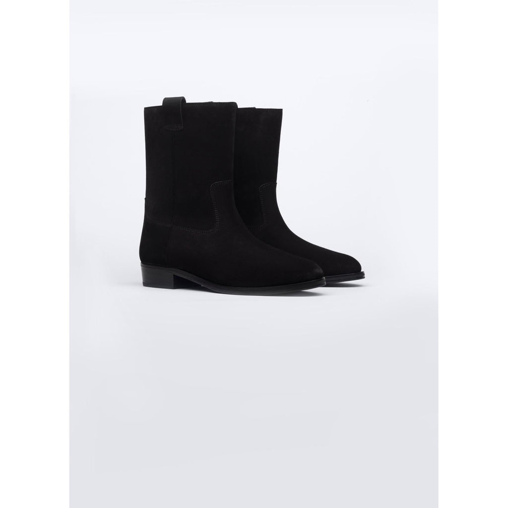 Fursac - Bottes Style Camarguaises En Croûte De Cuir - Noir