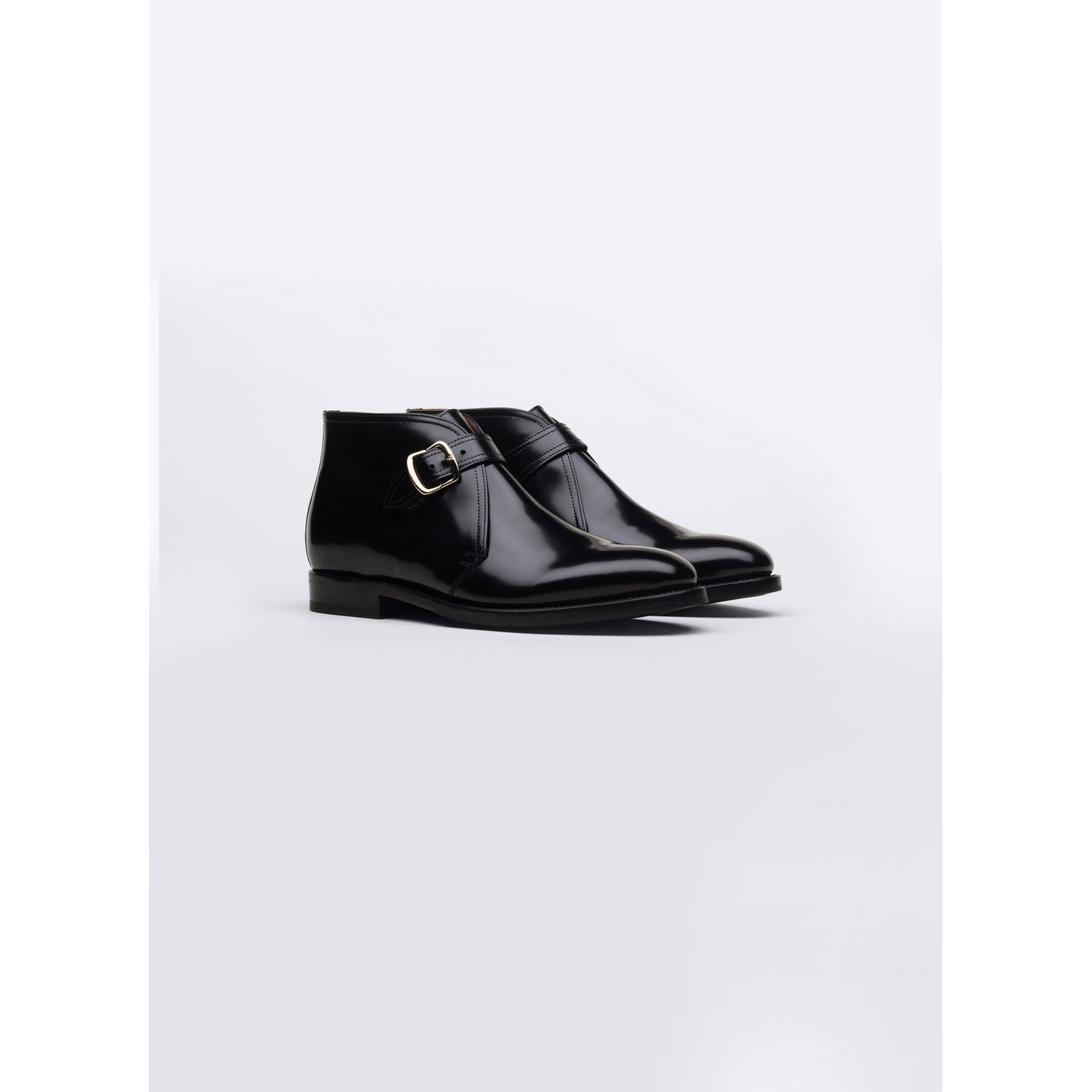 Fursac - Bottines À Boucle En Cuir - Noir