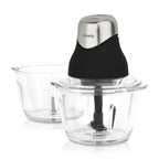 Mini Electric Chopper With 2 Bowls - Black