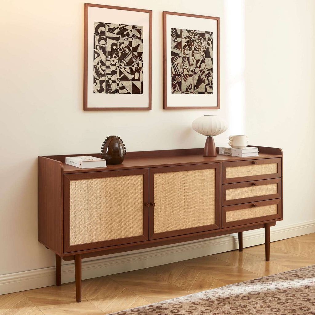 Leon - Sideboard - Oak Veneer and Rope