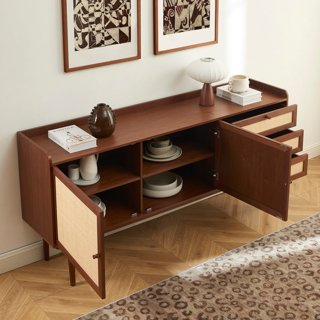 Leon - Sideboard - Oak Veneer and Rope