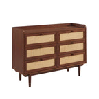 Leon - Commode - Noyer Et Cannage