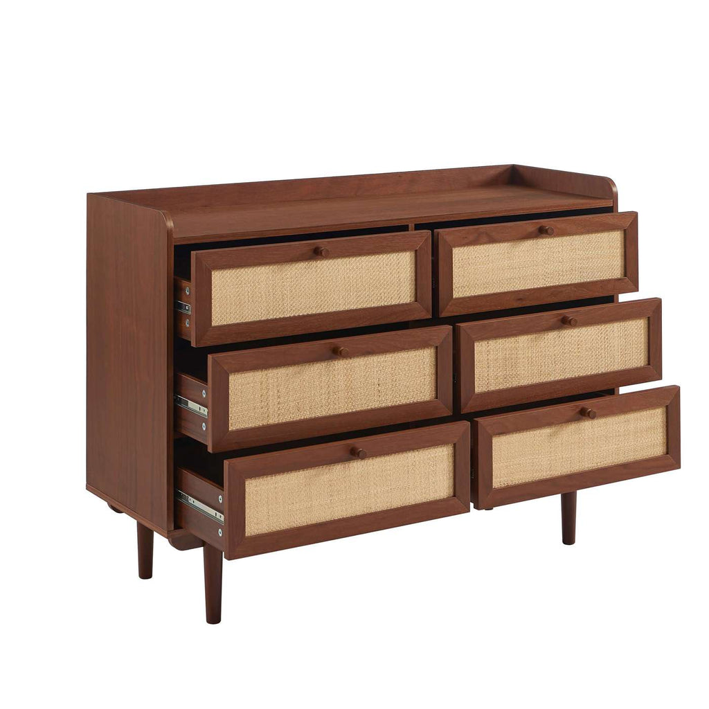Leon - Commode - Noyer Et Cannage