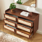 Leon - Commode - Noyer Et Cannage