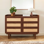 Leon - Commode - Noyer Et Cannage