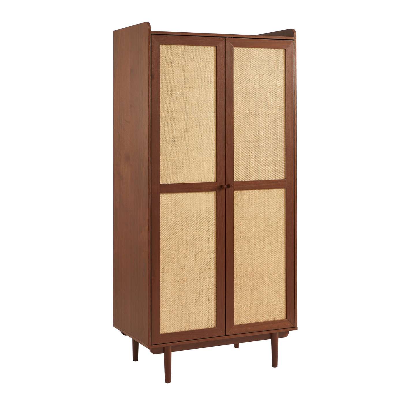 Leon - Wardrobe - Walnut And Cannage