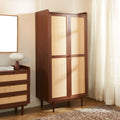Leon - Wardrobe - Walnut And Cannage