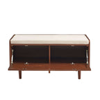 Leon - Entrance Furniture - Walnut And Canework