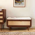 Leon - Entrance Furniture - Walnut And Canework
