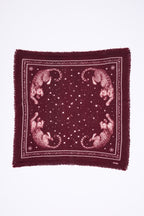 Small Leo Bandana - Burgundy White - Men