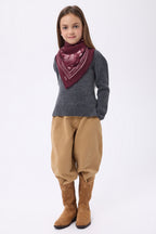 Petit Bandana Leo - Burgundy Blanc - Enfant