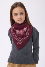Petit Bandana Leo - Burgundy Blanc - Enfant