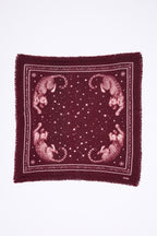 Bandana pequeño Leo - Burdeos blanco - Mujer