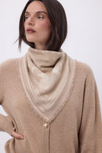 Bandana pequeño Leo - Beige crema blanco - Mujer