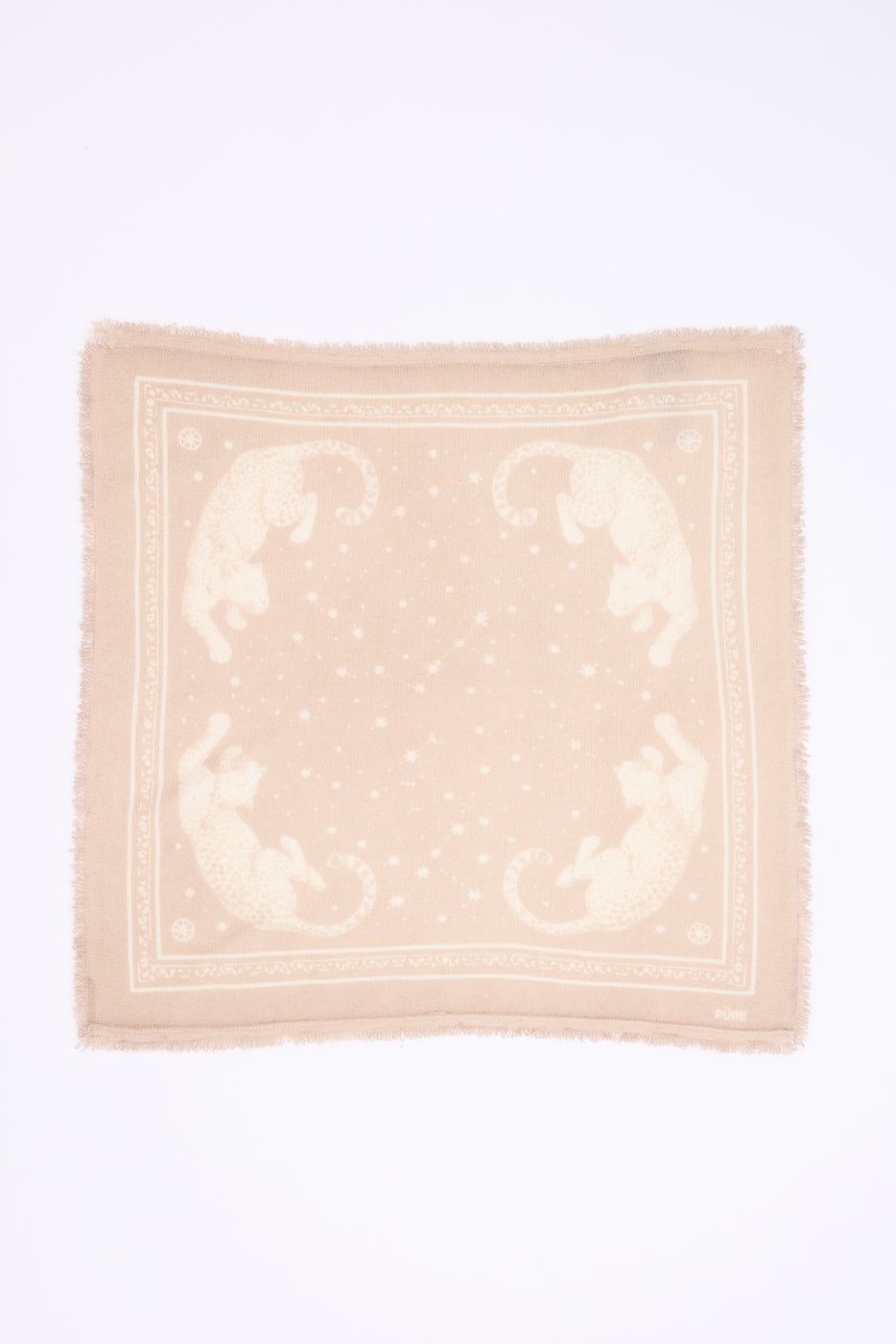 Bandana pequeño Leo - Beige crema blanco - Mujer