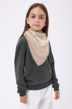 Bandana Leo pequeño - Beige crema blanco - Niño