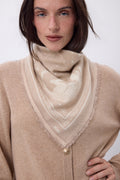 Bandana pequeño Leo - Beige crema blanco - Mujer