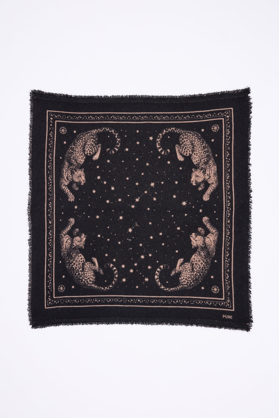 Small Leo Bandana - Black Leopard - Kids