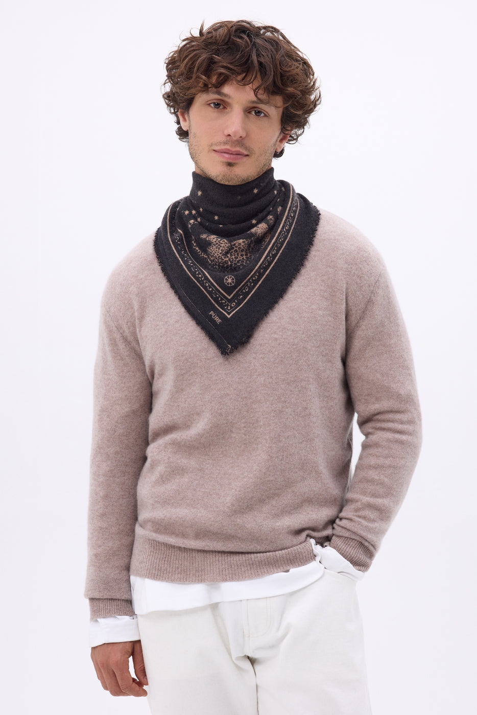 Small Leo Bandana - Black Leopard - Men