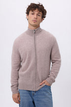 Gilet Zippe Col Montant Leo - Noisette - Homme