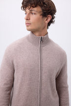 Gilet Zippe Col Montant Leo - Noisette - Homme