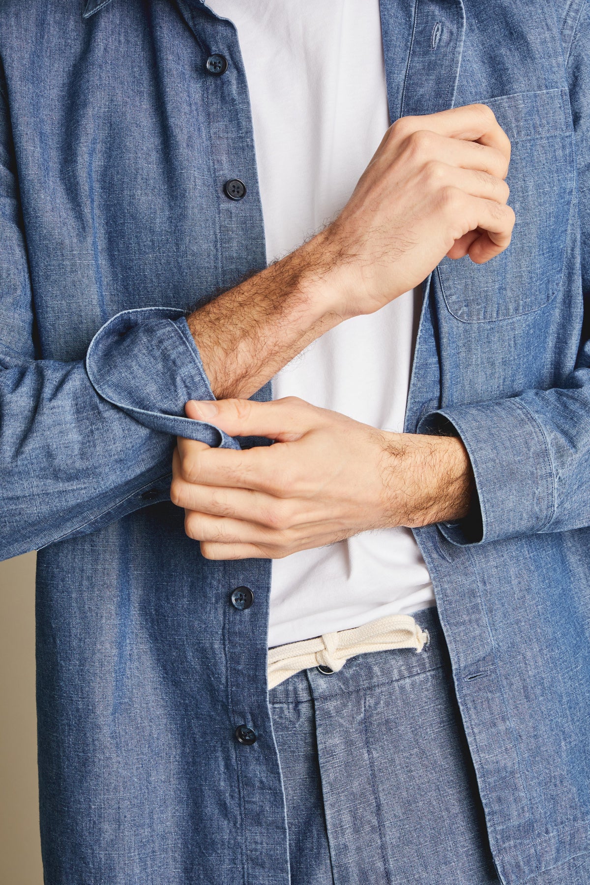 Blue Chambray Overshirt