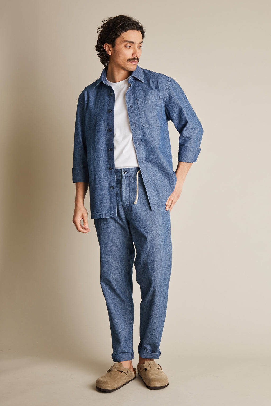 Blue Chambray Overshirt