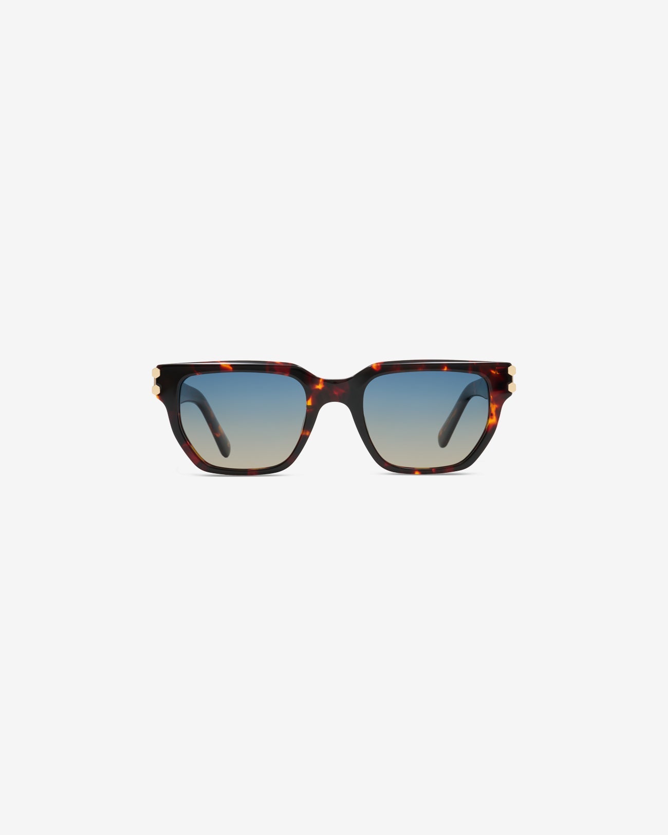 Lunettes de soleil Sorrento Ecaille — monture rectangulaire acétate, vue de face