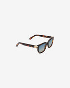 Lunettes de soleil Sorrento Ecaille — monture rectangulaire acétate, vue de trois-quarts