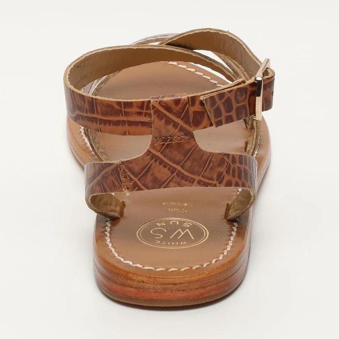 Sandales Lesia - Camel Croco